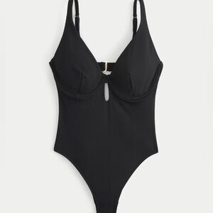 Hollister ribbed one piece swimsuit
